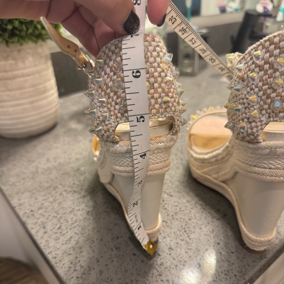 Christian Louboutin White Wedges - Picture 10 of 12